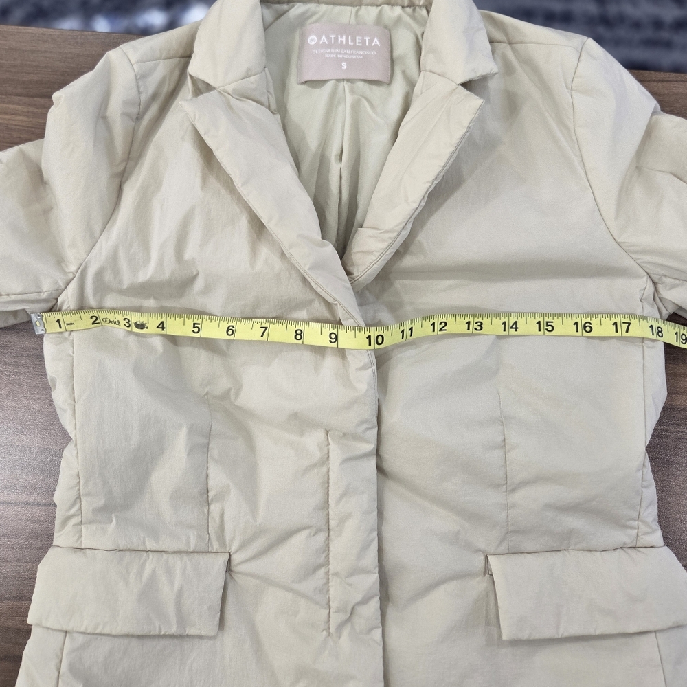 Athleta Evolution Puffer In Moonstone Blazer Jack… - image 4